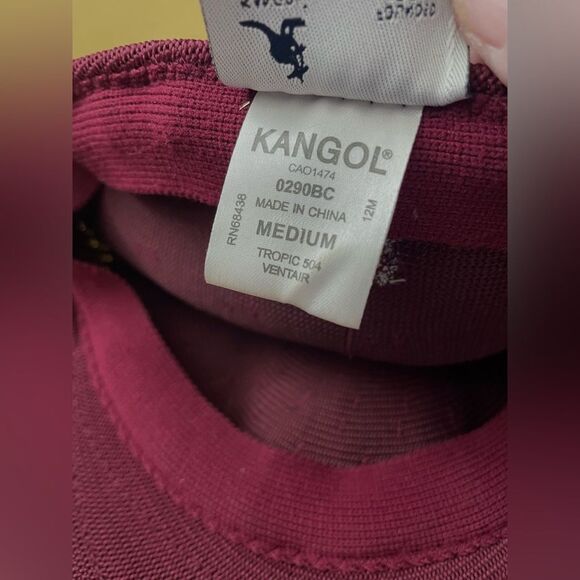 Kangol Tropic 504 Ventair-Hat Cap Burgundy M - Picture 6 of 8